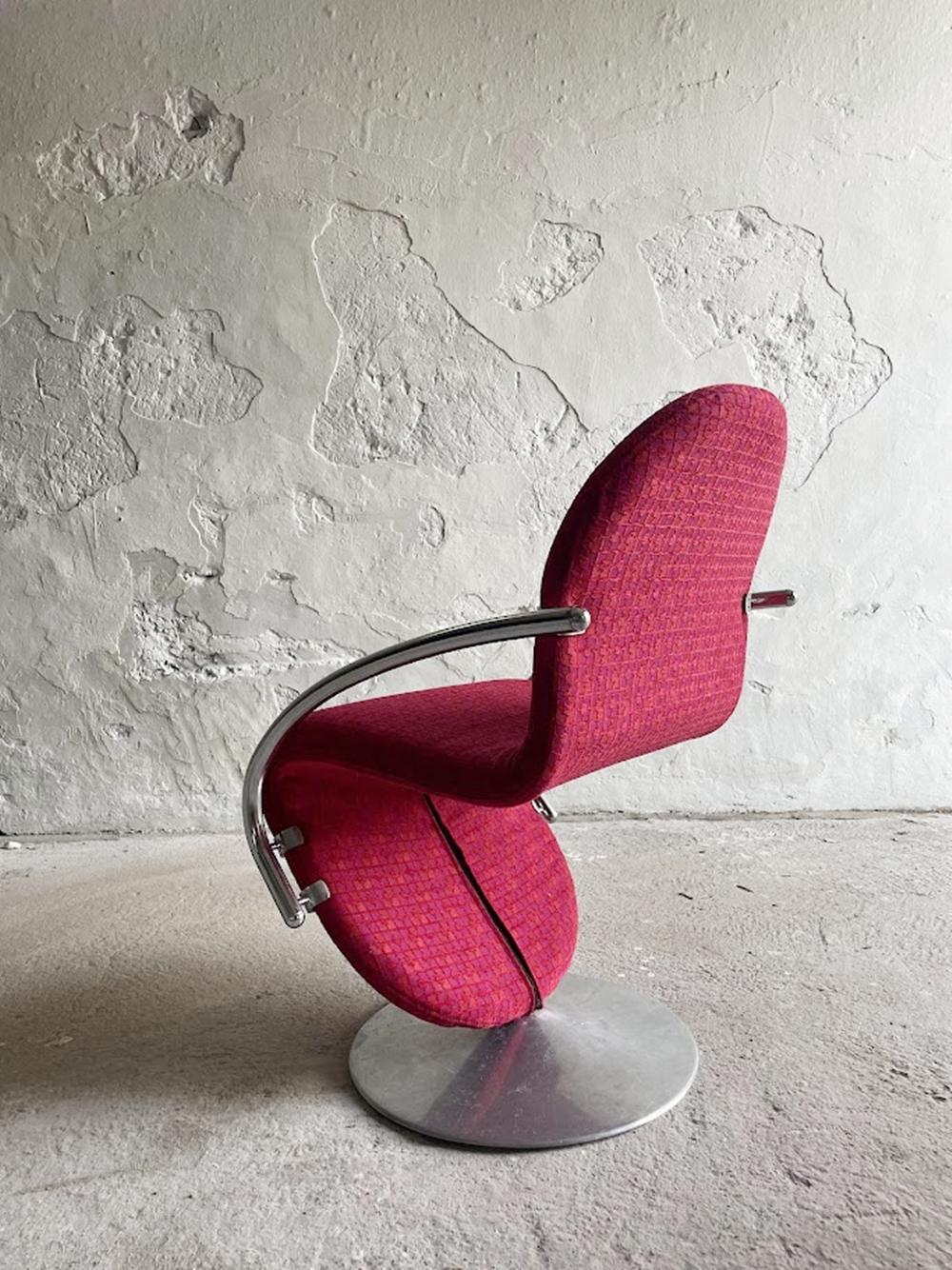 Danish 1-2-3 Series Easy Chair by Verner Panton 1970s For Sale