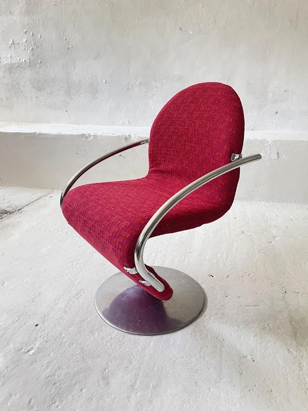 Danish 1-2-3 Series Easy Chair by Verner Panton 1970s For Sale