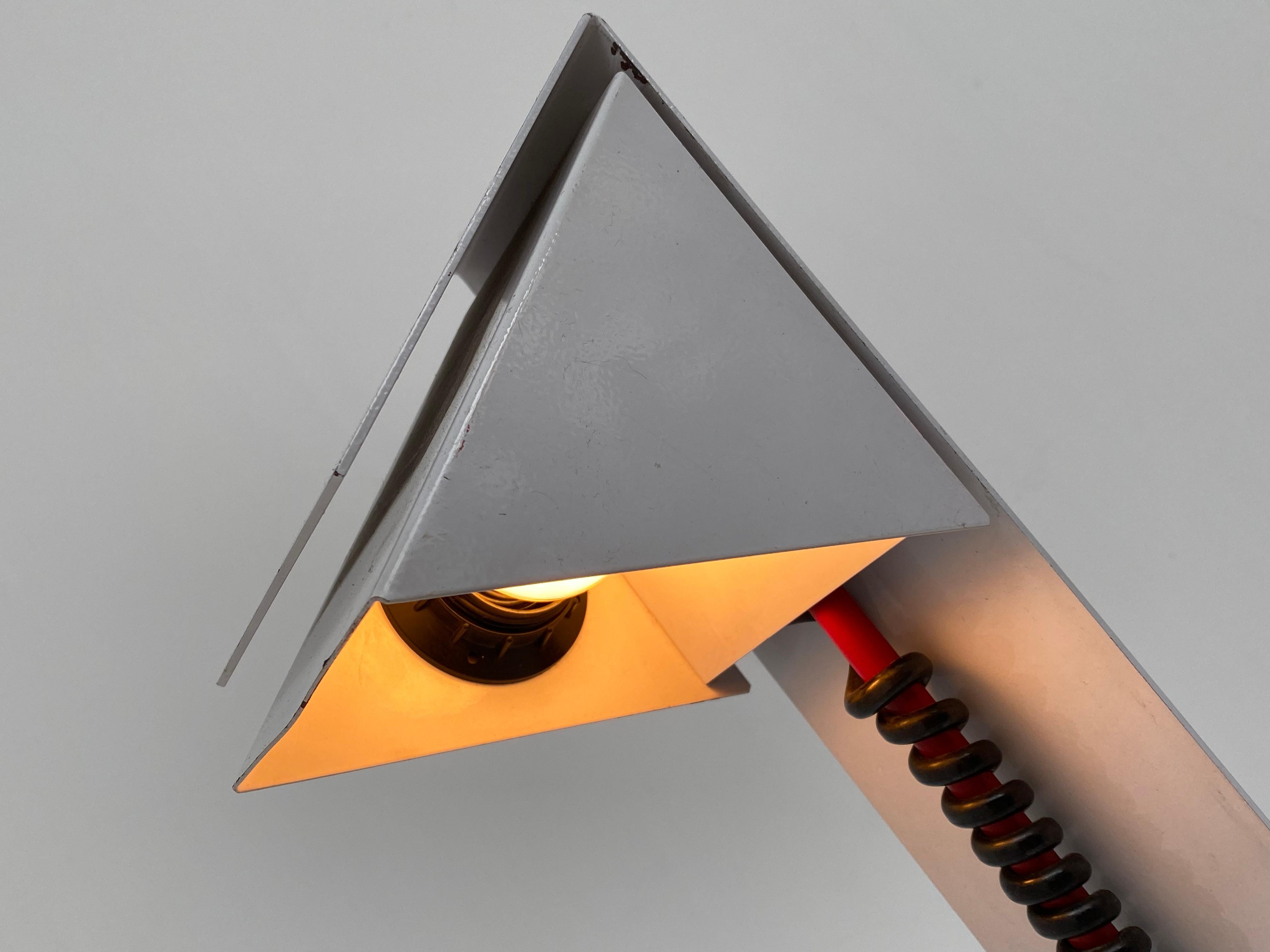 1 2 3 lampes de bureau post-modernes géométriques Pop Art françaises des années 1980 en vente 1