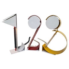 1 2 3 Lampade da tavolo Post Moderne Geometriche Pop Art Francese Anni '80