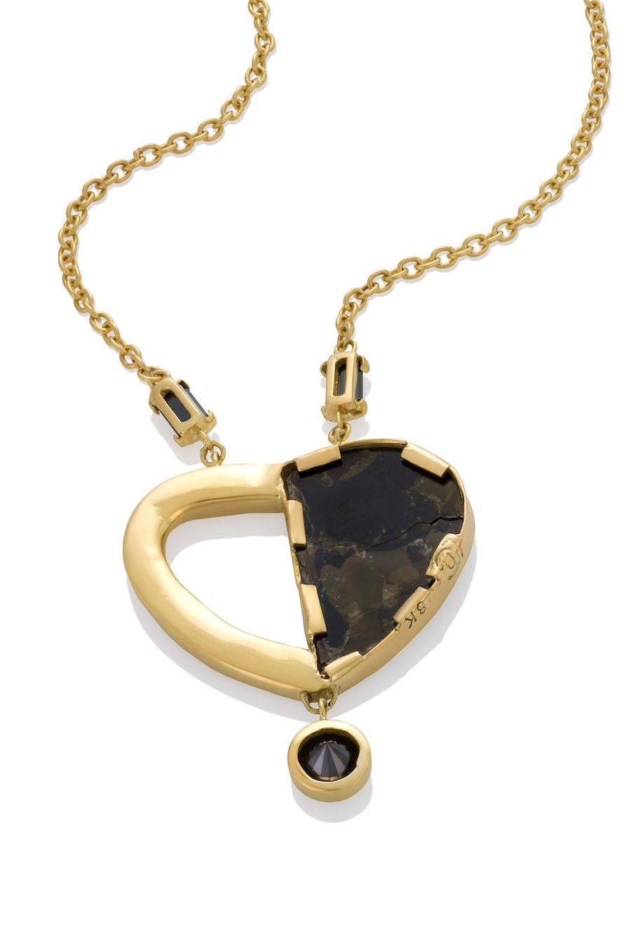 kate spade black heart necklace