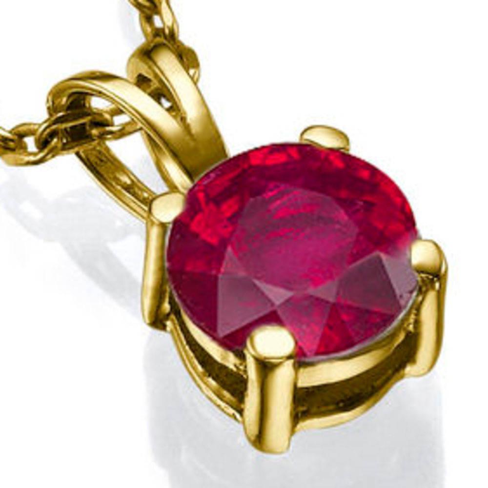 ruby solitaire pendant