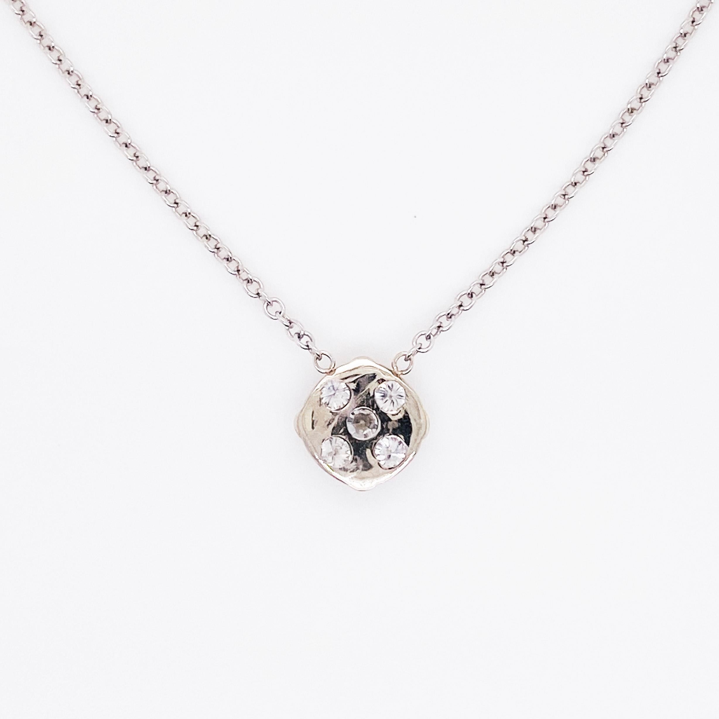 diamond cluster necklaces