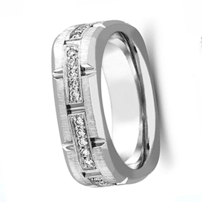 1/2 Carat Diamond Gent’s Ring in 14k Gold In New Condition For Sale In Tustin, CA