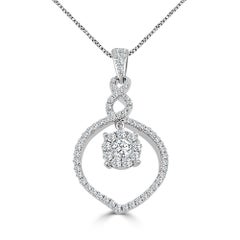 1/2 Carat Diamond Pendant with Chain