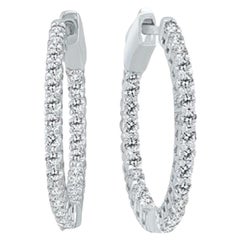 The Eternal Hoop Earrings - Featuring .5 Carats of Diamonds