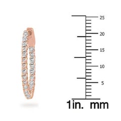The Eternal Hoop Earrings - Featuring 1/2 Carat of Diamonds