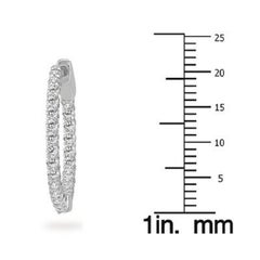The Eternal Hoop Earrings - Featuring .5 Carats of Diamonds