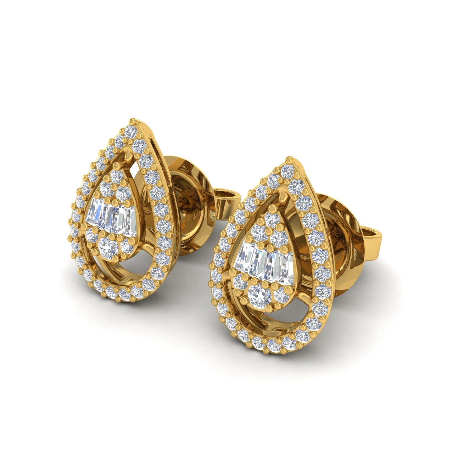 Item Code :- CNF-21096
Gross Weight :- 2.13 gm
14k Yellow Gold Weight :- 2.03 gm
Diamond Weight :- 0.50 Carat  ( AVERAGE DIAMOND CLARITY SI1-SI2 & COLOR H-I )
Earrings Size :- 12.33x8.33 mm approx.
✦ Sizing
.....................
We can adjust most