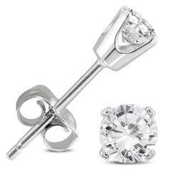 The Eternal Solitaire Stud Earrings - Featuring .5 Carats of Diamonds