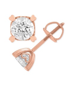 1/2 Carat RD Stud Earring