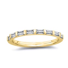 1/2 Ct. Tw. Baguette Diamond Halfway East-West Band H, VS