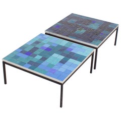 Retro 1/2 Impressive Mosaic Tile Coffee Table by Berthold Müller, 1960s