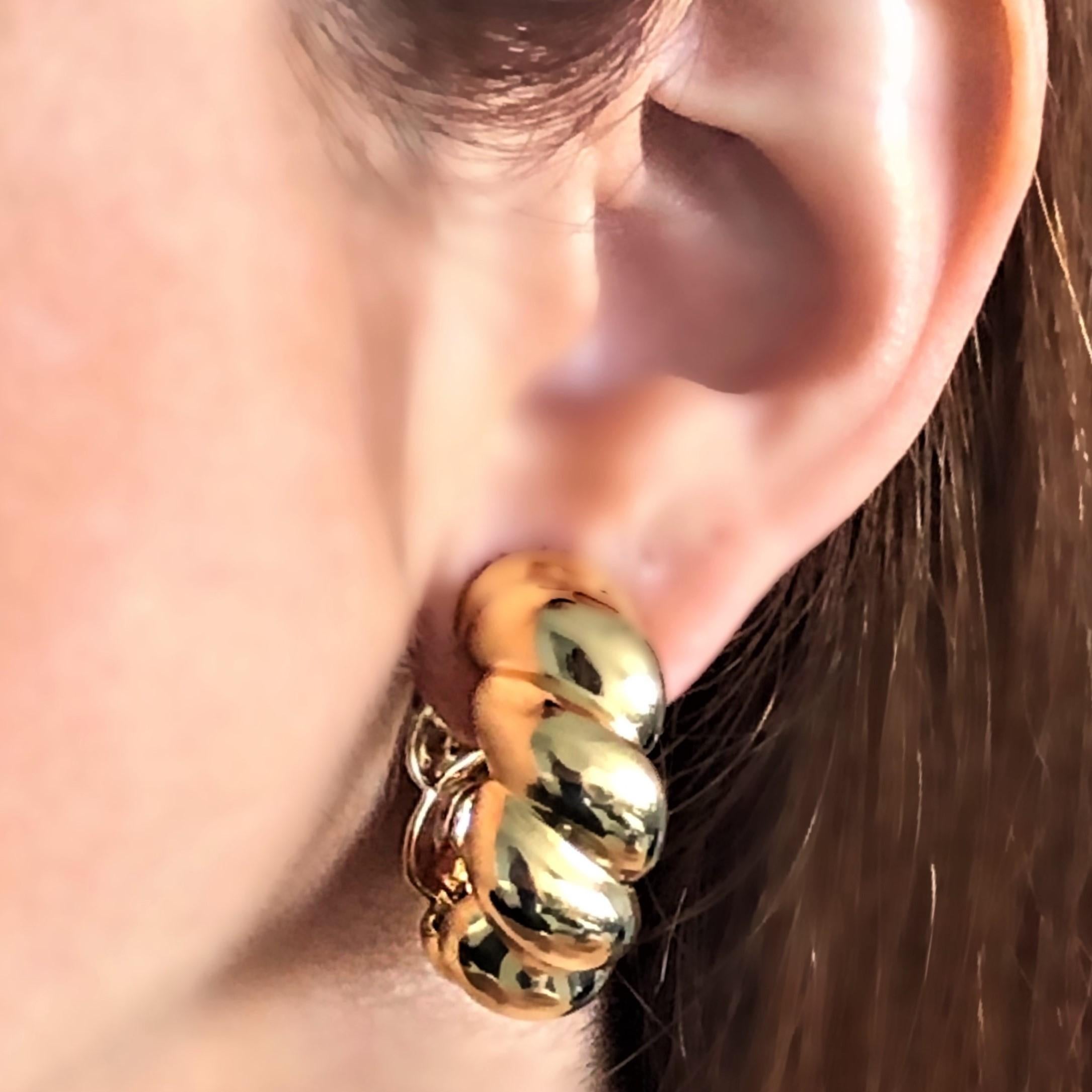 Gold Hoop Earrings 3