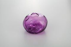 1/2 Ltr Forms, Amethyst Reddish, Handmade Glass Object by Vogel Studio