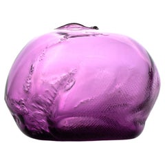 1/2 Ltr Forms, Amethyst Reddish, Handmade Glass Object by Vogel Studio
