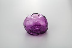 1/2 Ltr Forms, Amethyst Reddish, Handmade Glass Object by Vogel Studio
