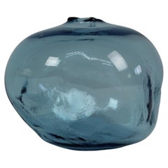 1/2 Ltr Forms, Aquamarine Blue, Handmade Glass Object by Vogel Studio