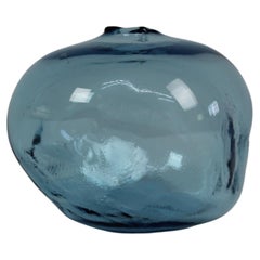 Formes 1/2 Ltr, bleu aigue-marine, objet en verre fait à la main par Vogel Studio