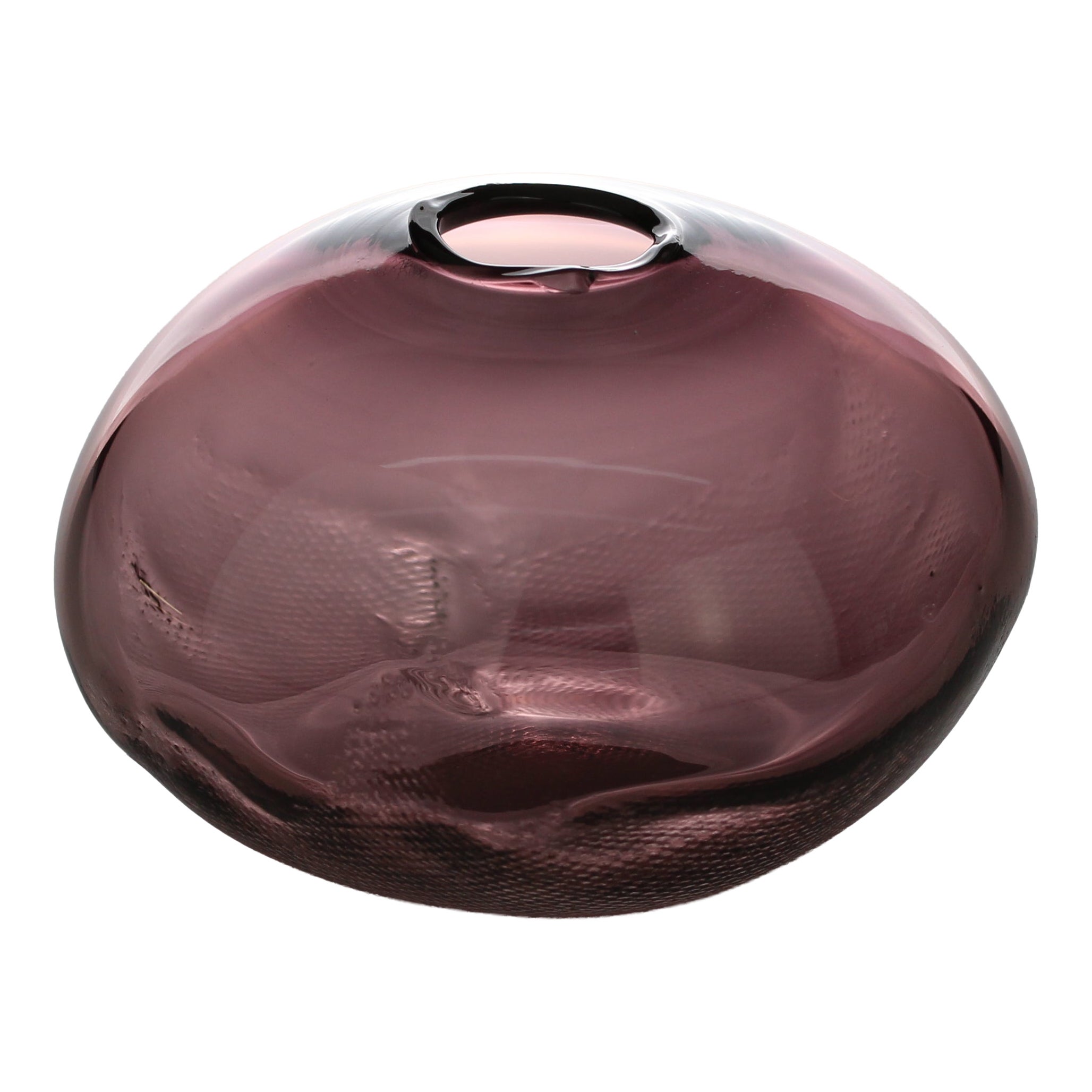 1/2 Ltr Forms, Aubergine, Handmade Glass Object by Vogel Studio For Sale