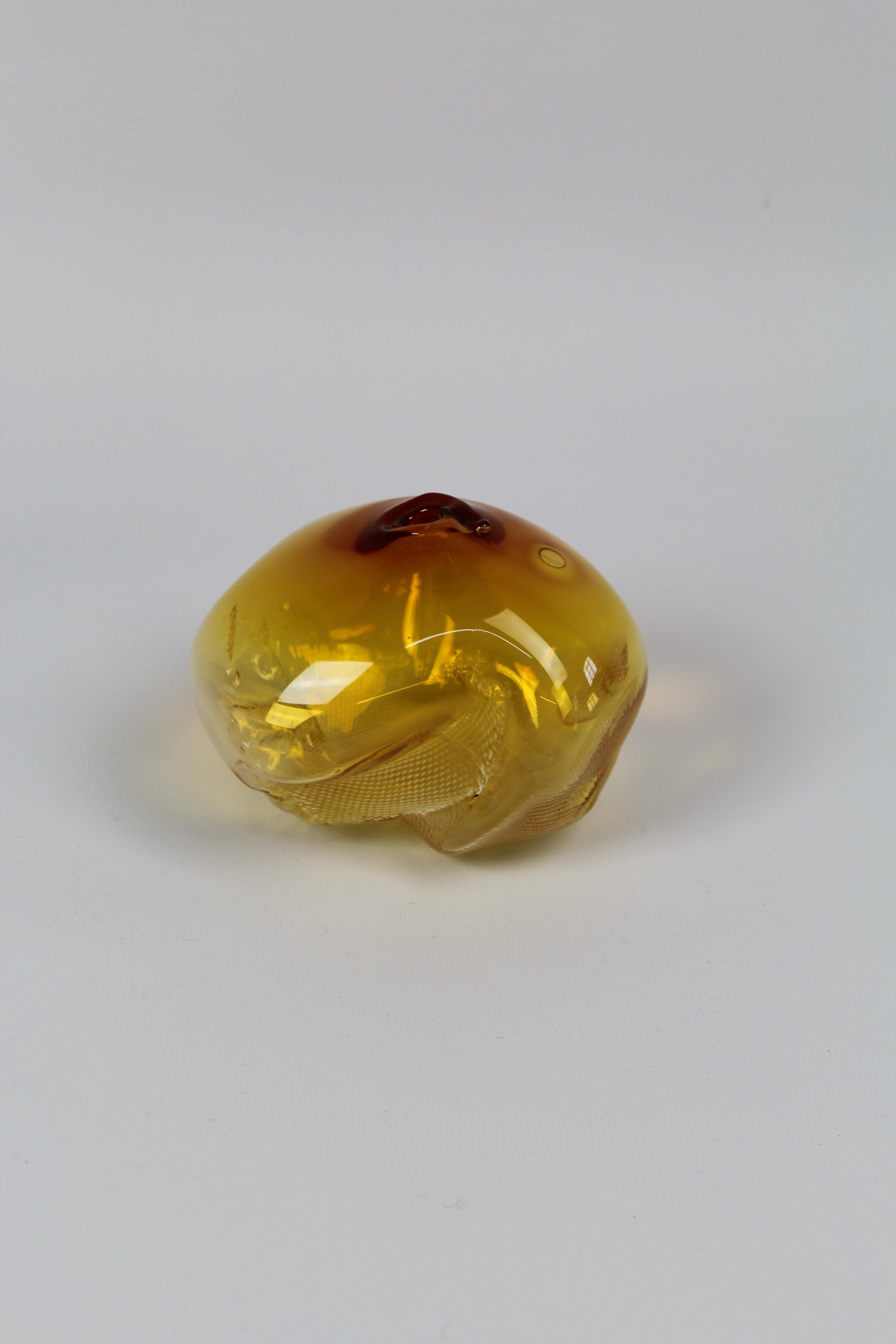 1/2 Ltr-Formen, Brillantgold, handgefertigtes Glasobjekt von Vogel Studio (Handgefertigt) im Angebot