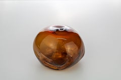 1/2 Ltr Forms, Brown, Handmade Glass Object by Vogel Studio