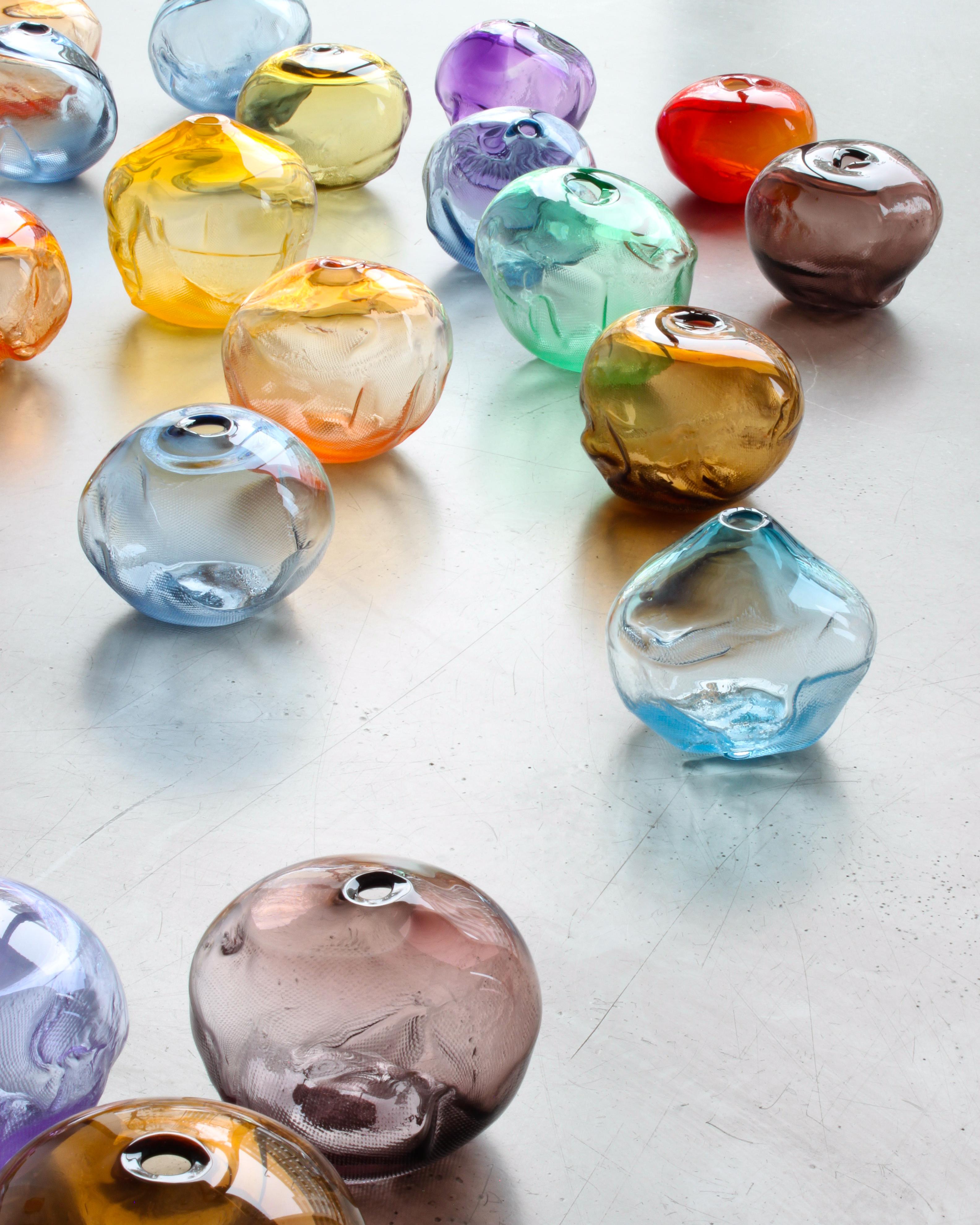 Other 1/2 Ltr Forms Gold Blown Glass Unique Decorative Object by Vogel Studio For Sale