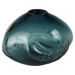 1/2 Ltr Forms, Lagoon, Handmade Glass Object by Vogel Studio