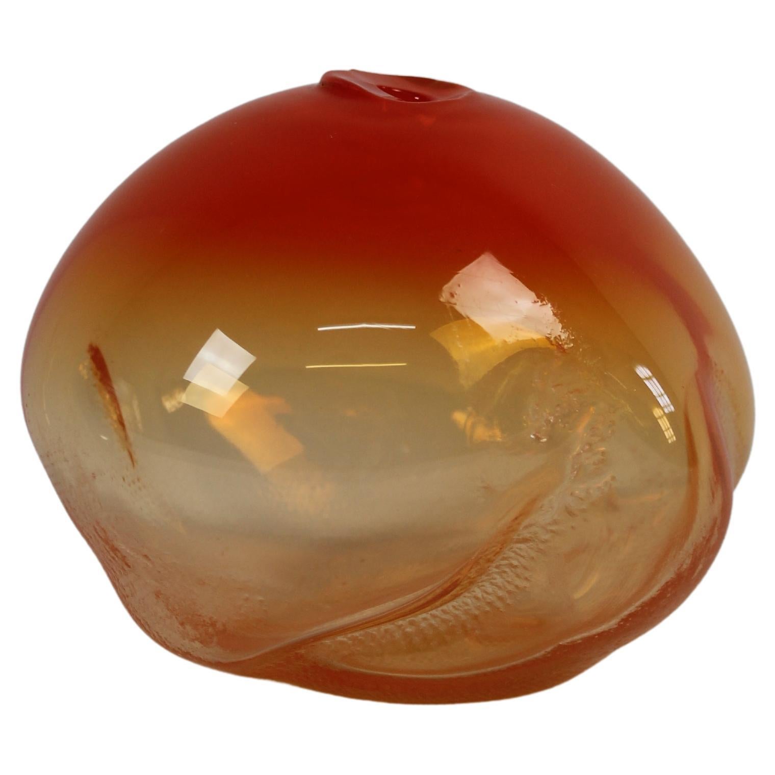 1/2 Ltr Forms, Saffron, Handmade Glass Object by Vogel Studio