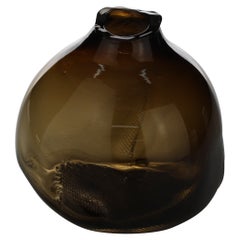 1/2 Ltr Forms, Smoke Topaz, Handmade Glass Object by Vogel Studio