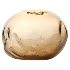 1/2 Ltr Forms, Smoke Topaz, Handmade Glass Object by Vogel Studio