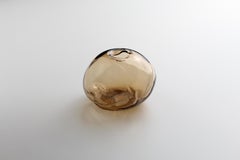 1/2 Ltr Forms, Smoke Topaz, Handmade Glass Object by Vogel Studio