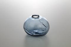 1/2 Ltr Forms, Steel Blue, Handmade Glass Object by Vogel Studio