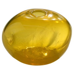 1/2 Ltr Forms, Yellow, Handmade Glass Object by Vogel Studio
