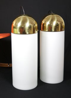 1/2 XXL Limburg Pendant Lamp, 1970s, High Quality Opaline Glass