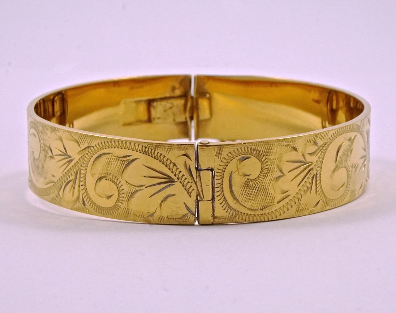 rolled gold bracelet