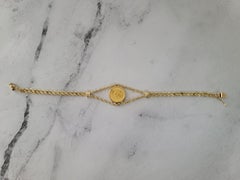 1/20OZ Panda Coin Bracelet with Polished Bezel