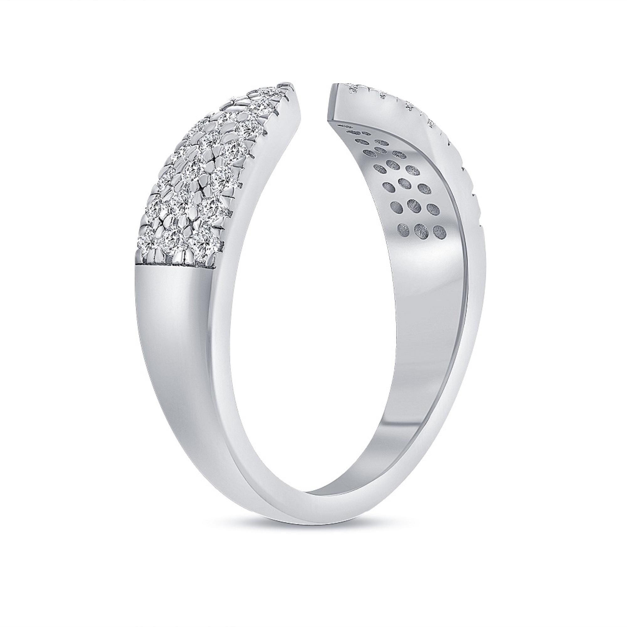 For Sale:  1/2ct. tw. Diamond Thick Open Ring 4