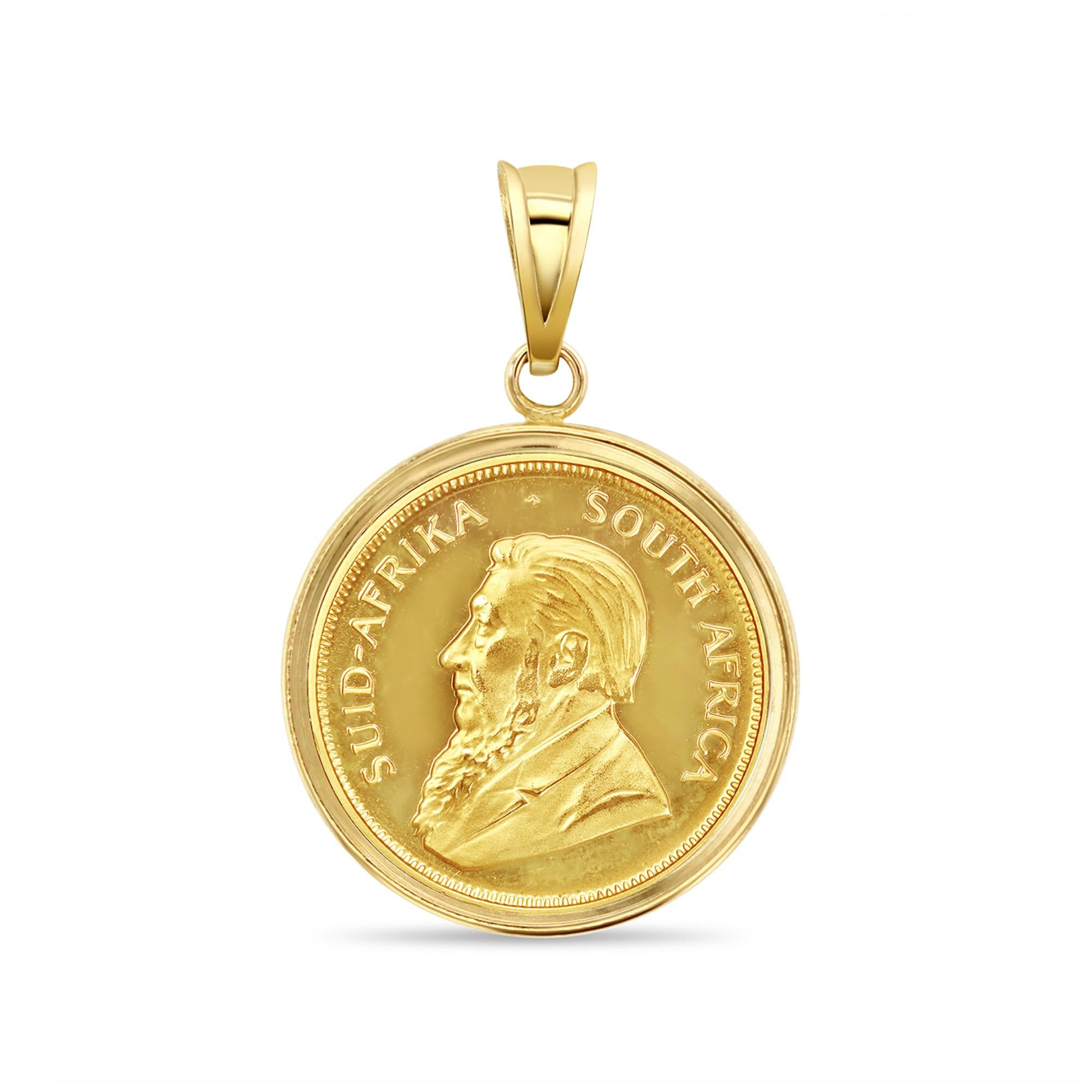 gold krugerrand necklace