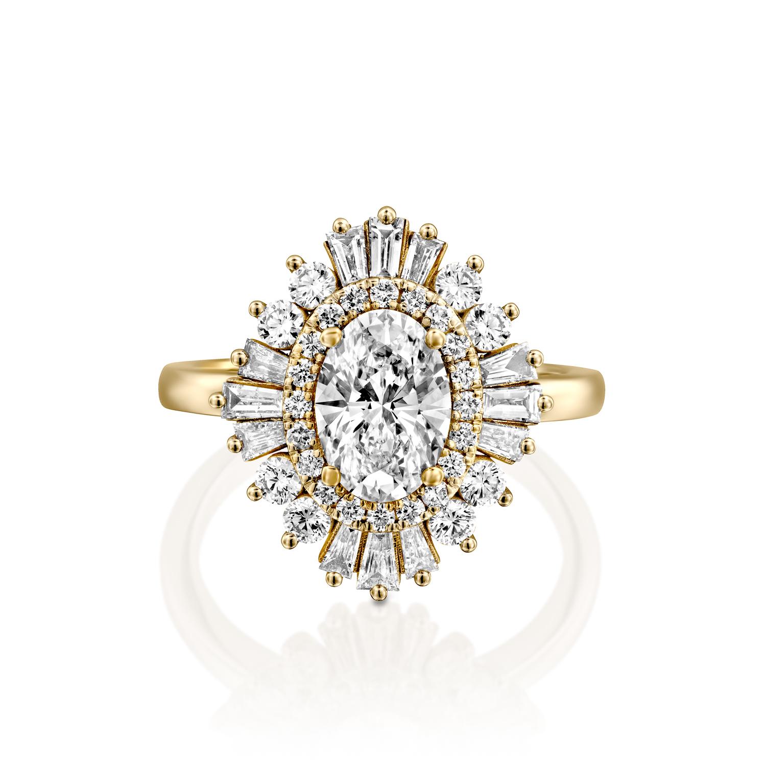oval gatsby ring