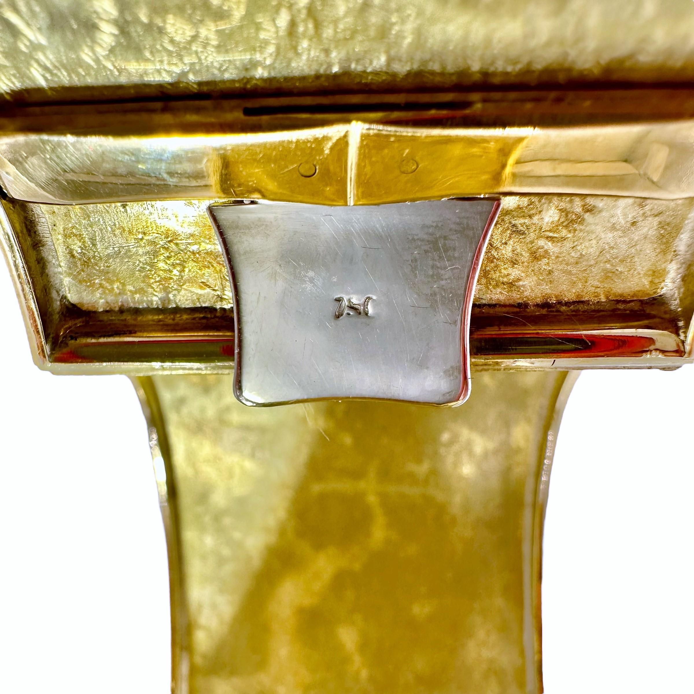 Mid-20th Century, 18K Yellow Gold Deeply Beveled Cuff Bracelet For Sale 3