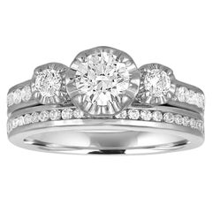 1 3/8 Carat Diamond Bridal Set