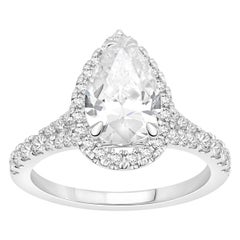 1 3/8 Carat TW PS CTR Engagement Ring