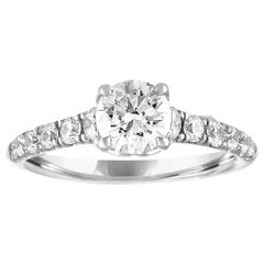 1 3/8 Carat Total Weight Diamond Engagement Ring