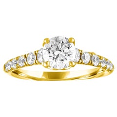 1 3/8 Carat Total Weight Diamond Engagement Ring