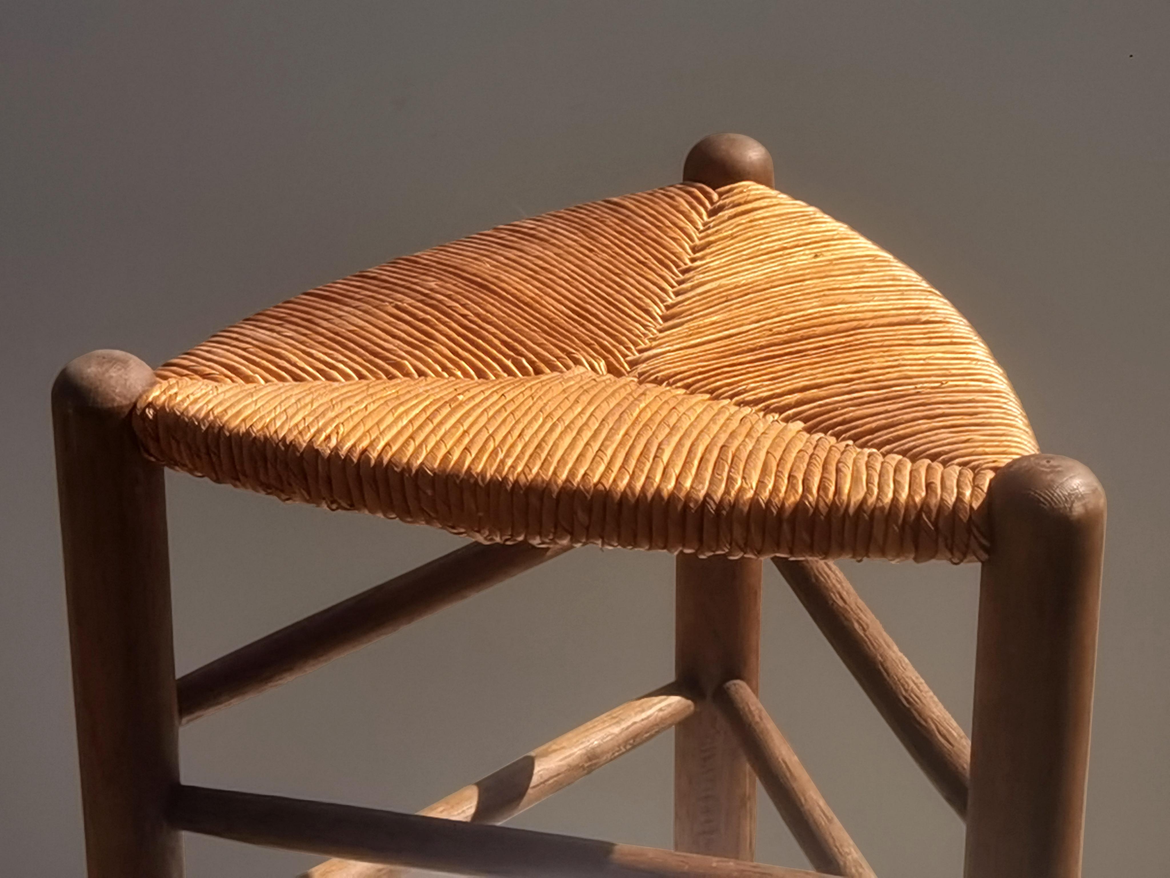 1/3 SGABELLO MODERNO A TREPPIEDE, di PIERRE Faucheux, Francia 1950 in vendita 3