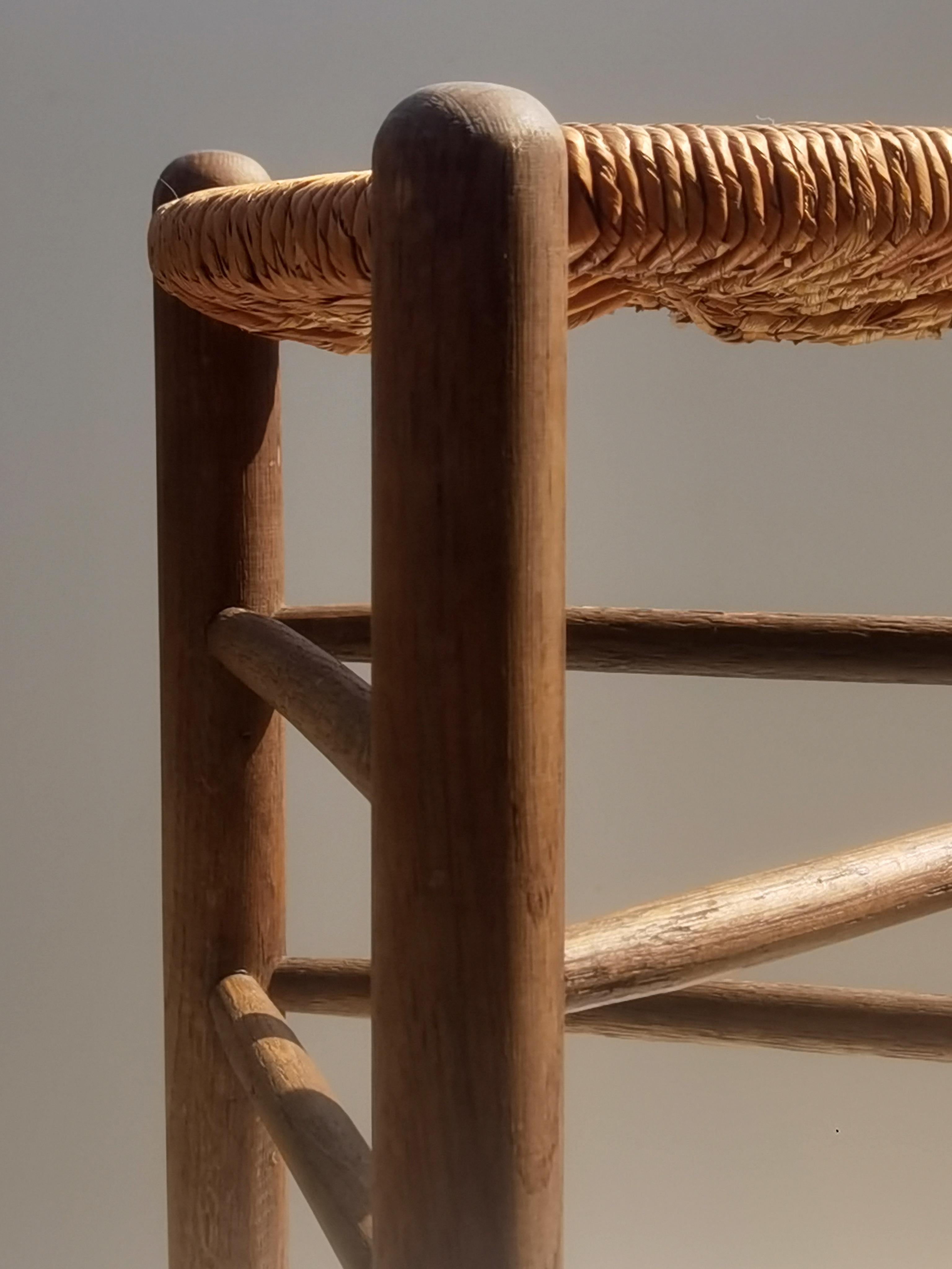 1/3 SGABELLO MODERNO A TREPPIEDE, di PIERRE Faucheux, Francia 1950 in vendita 1