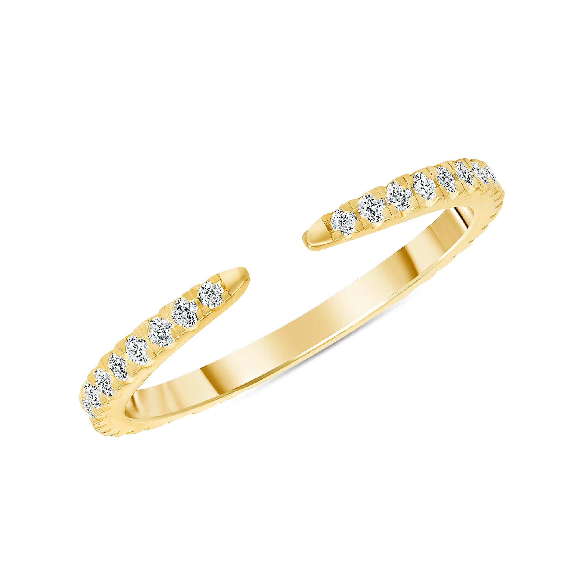 For Sale:  1/3ct. Tw. Diamond Thin Eternity Open Ring 3