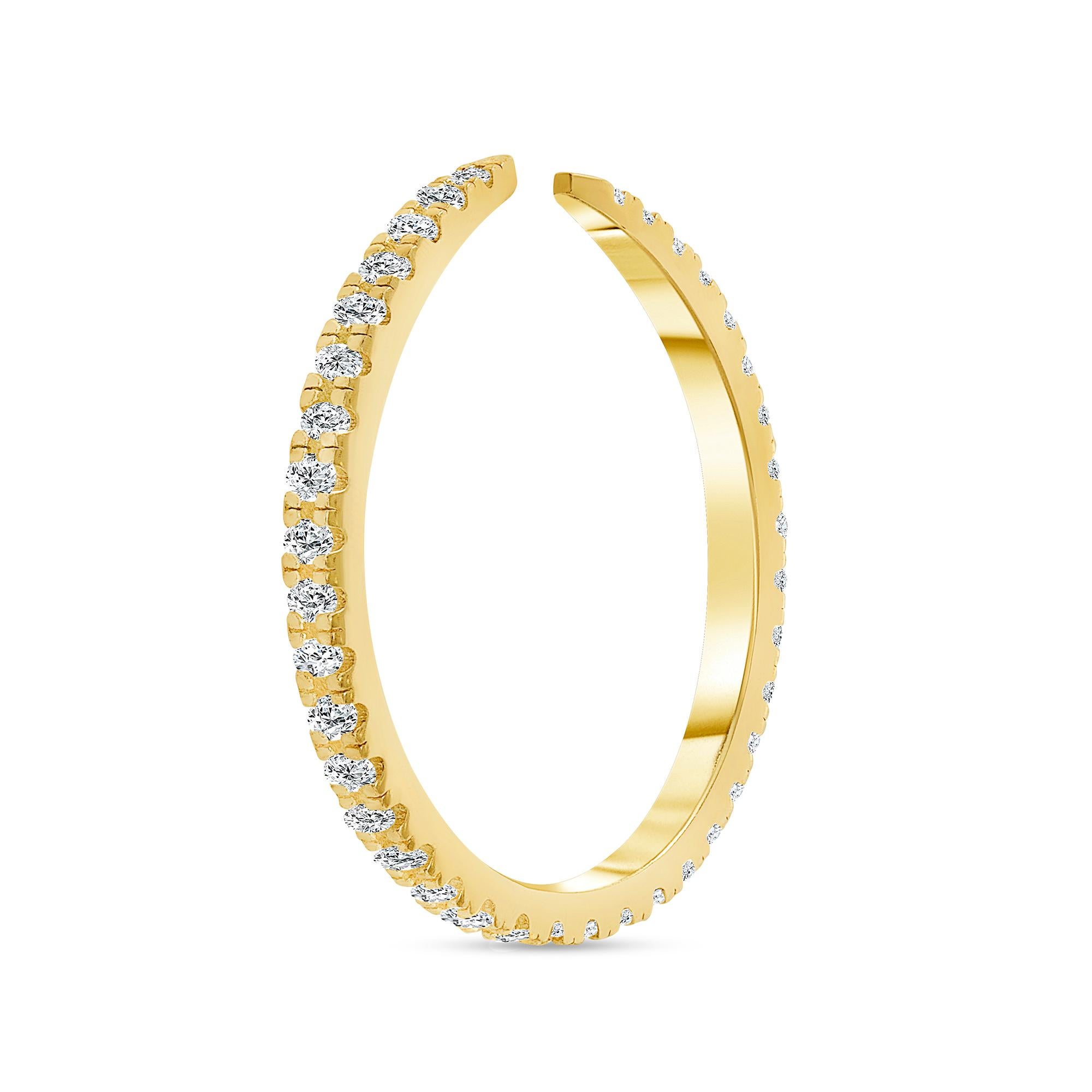 For Sale:  1/3ct. Tw. Diamond Thin Eternity Open Ring 4