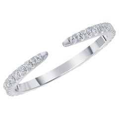 1/3ct. Tw. Offener Eternity-Ring mit Diamant